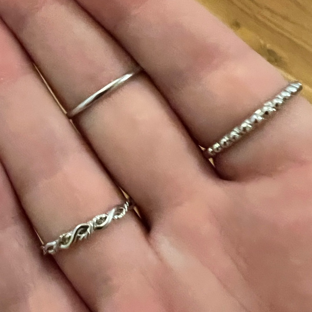 Set of 3 Fragrant Jewels Stargazing Satin Collection Rings - Picture 2 of 9